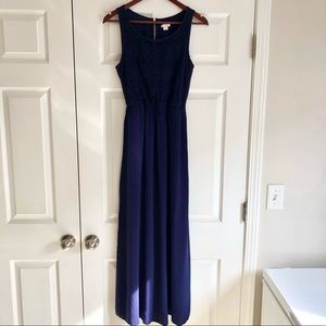 Target Xhilaration Navy Blue Maxi Dress. Size Sm
